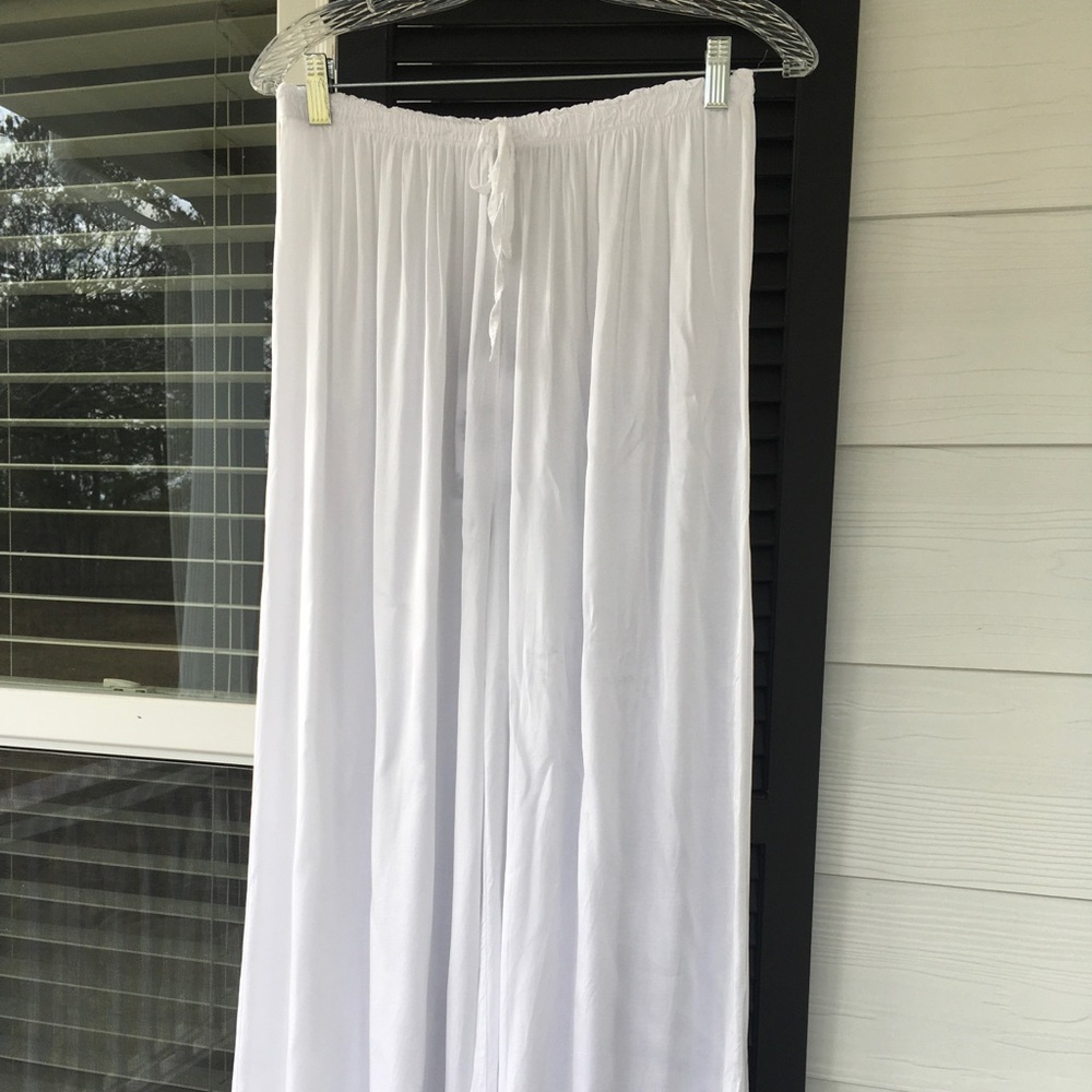 White Silk Pants